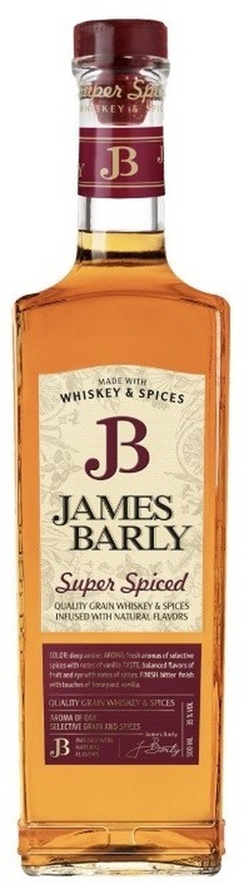 Настойка "James Barly" Super Spice semi-sweet-based whiskey: Фото 1