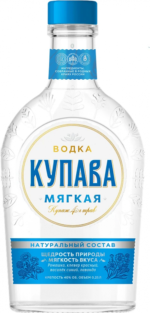 Водка \"Купава\" Мягкая, 250 мл: Фото 1