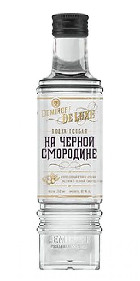 Водка "DEMIROFF Де Люкс" на черной смородине особая, 0.25 л: Фото 1