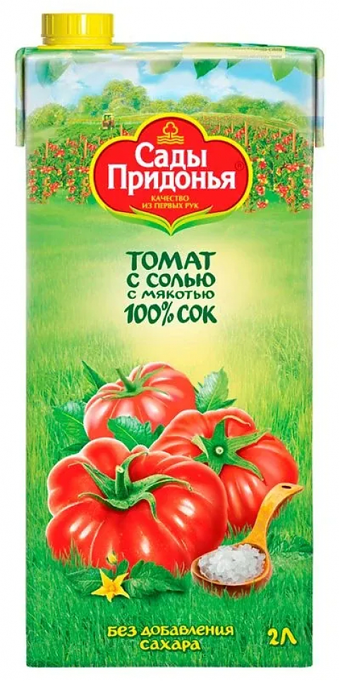 Сок "Сады Придонья" Томат с Солью, 2 л: Фото 1