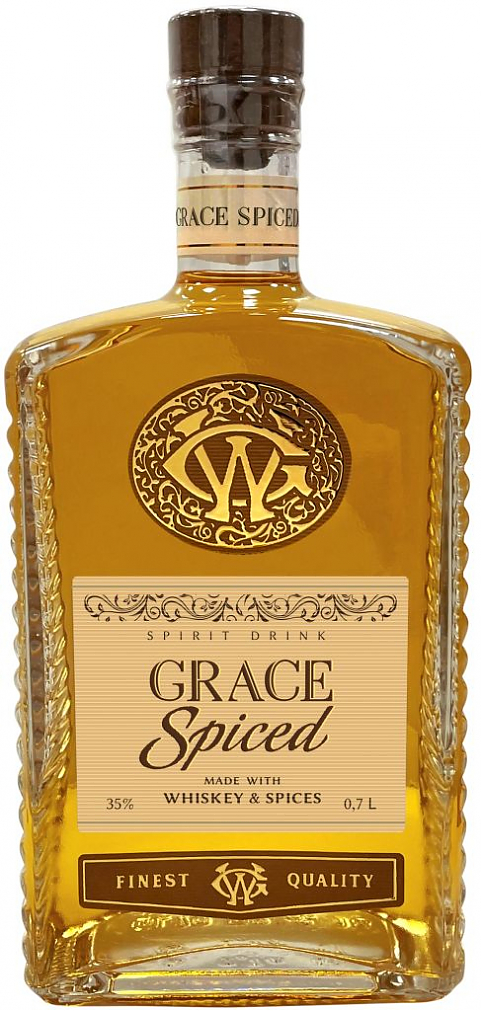 Настойка "GRACE" Whiskey&Spiced flavour 35%, полусладкая, 0.7 л: Фото 1