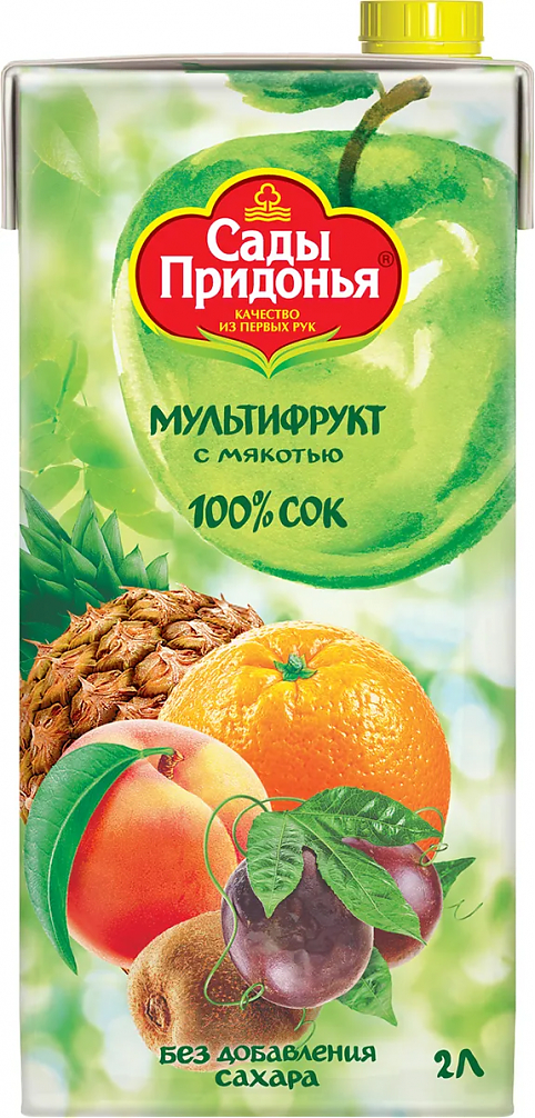 Сок "Сады Придонья" Мультифрукт, 2 л: Фото 1