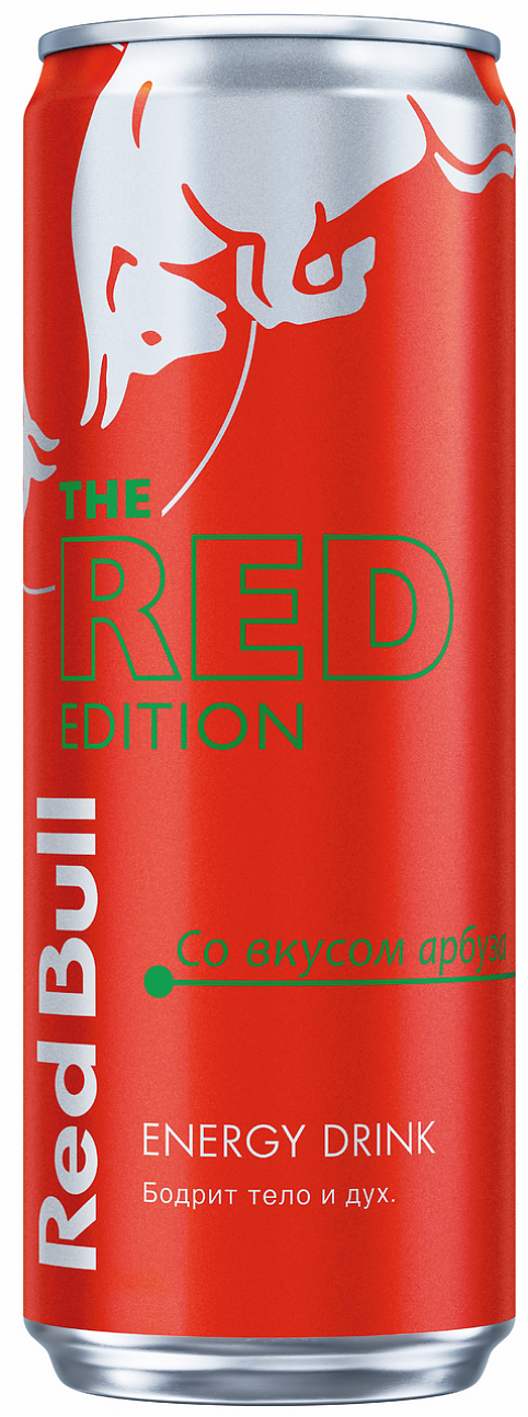 Энергетический напиток "Red Bull" The Red Edition, Energy Drink Watermelon, in can, 355 мл: Фото 1