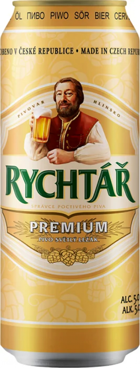 Пиво \"Rychtar\" Premium, in can, 0.5 л: Фото 1