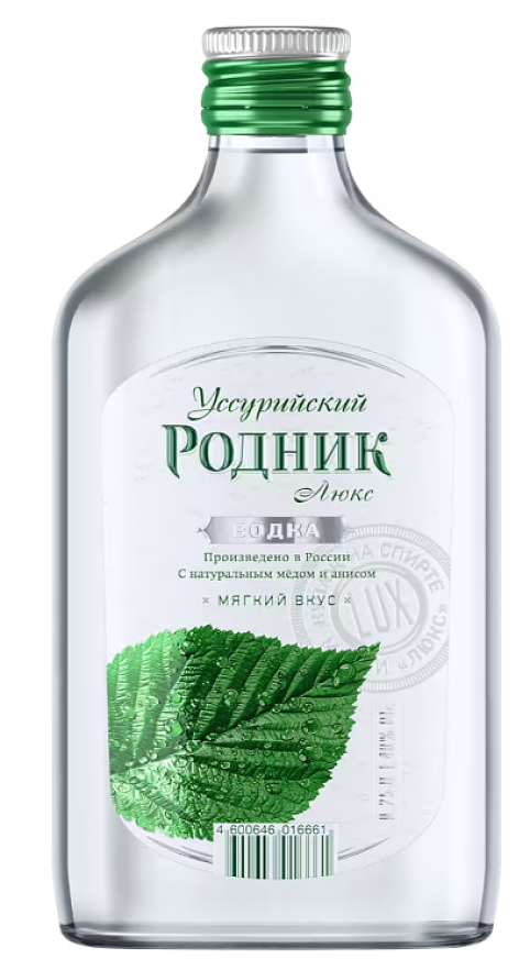 Водка "Уссурийский Родник" Люкс 0,25 л: Фото 1