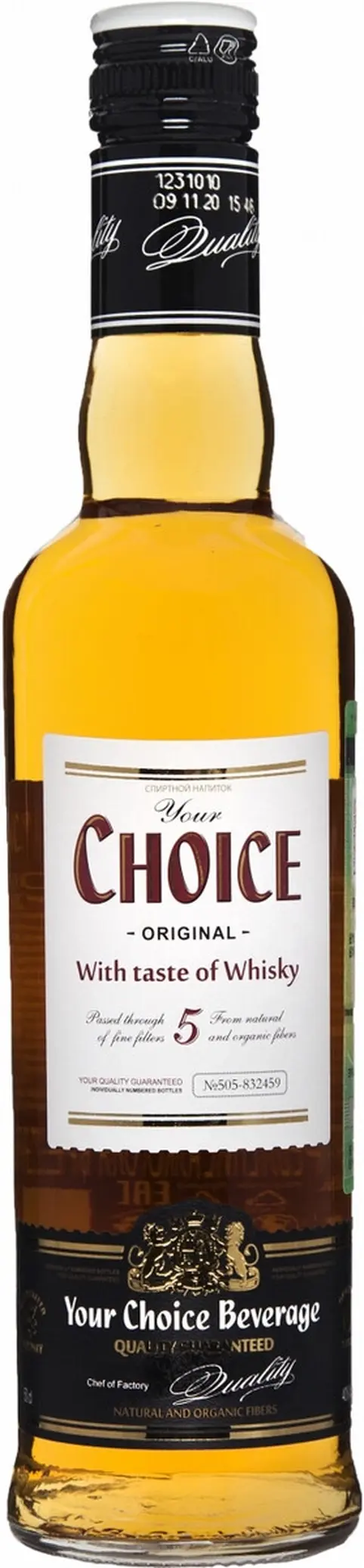 Висковый напиток "Your Choice" 5, With taste of Scotch Whisky,  0.5 л: Фото 1