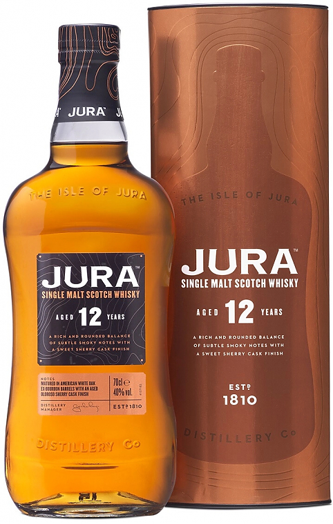 Виски "Jura" 12 Years Old, in tube,  0.7 л: Фото 1