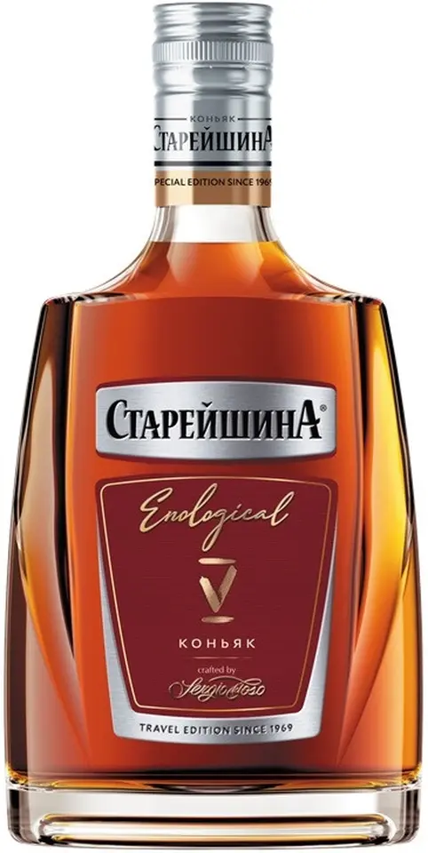 Коньяк "Старейшина" Трэвел Пятилетний, фляга,  250 мл: Фото 1