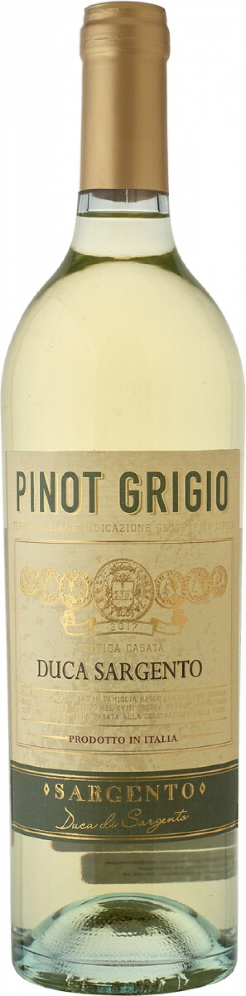 Вино "Duca Sargento" Pinot Grigio, Terre Siciliane IGT: Фото 1