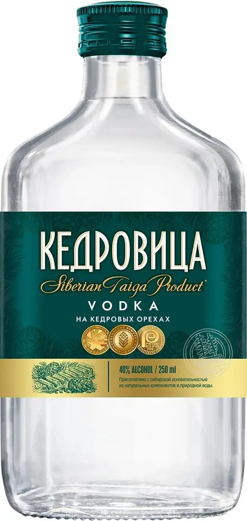 Водка "Кедровица" На кедровых орехах,  250 мл: Фото 1