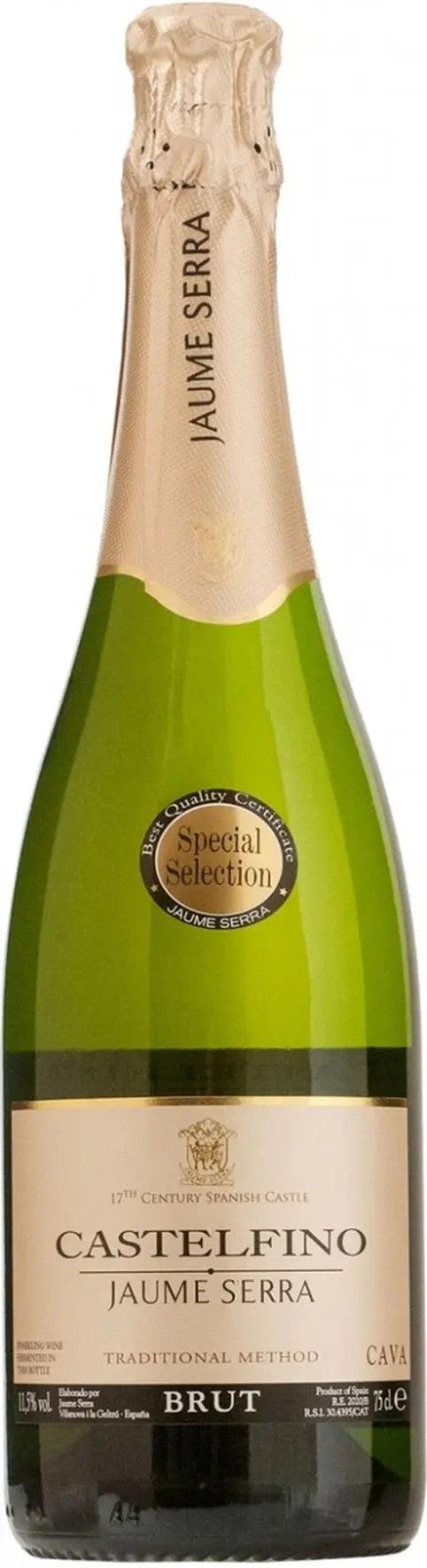Игристое вино Jaume Serra, "Castelfino" Brut, Cava DO: Фото 1