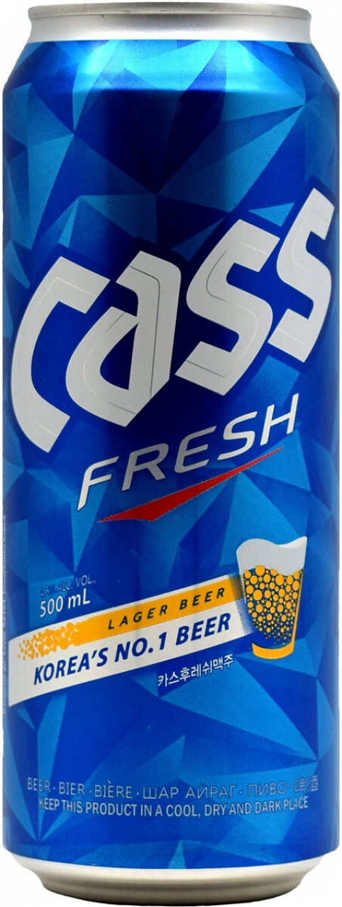 Пиво \"Cass\" Fresh, in can,  0.5 л: Фото 1