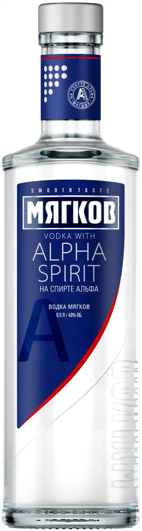 Водка "Мягков" На спирте Альфа,  0.5 л: Фото 1
