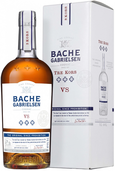 Коньяк Bache-Gabrielsen, "Tre Kors" VS, gift box,  0.7 л: Фото 1