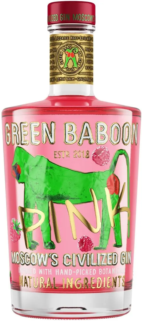 Джин "Green Baboon" Pink,  0.7 л: Фото 1