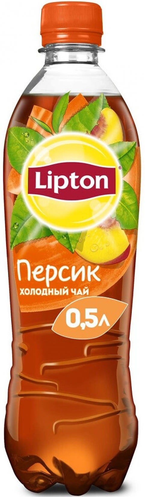 Чай "Lipton" Ice Tea Peach, PET,  0.5 л: Фото 1