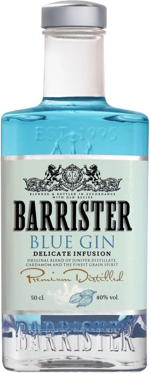 Джин "Barrister" Blue Gin,  0.5 л: Фото 1