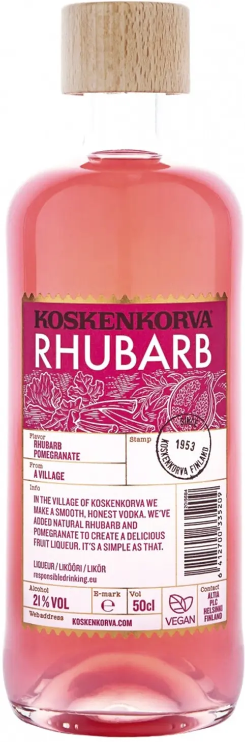 Ликер "Koskenkorva" Rhubarb,  0.5 л: Фото 1