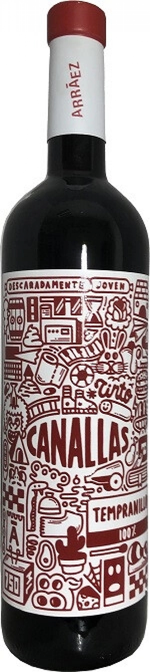 Вино Bodegas Arraez, "Canallas" Tempranillo, Valencia DOP: Фото 1