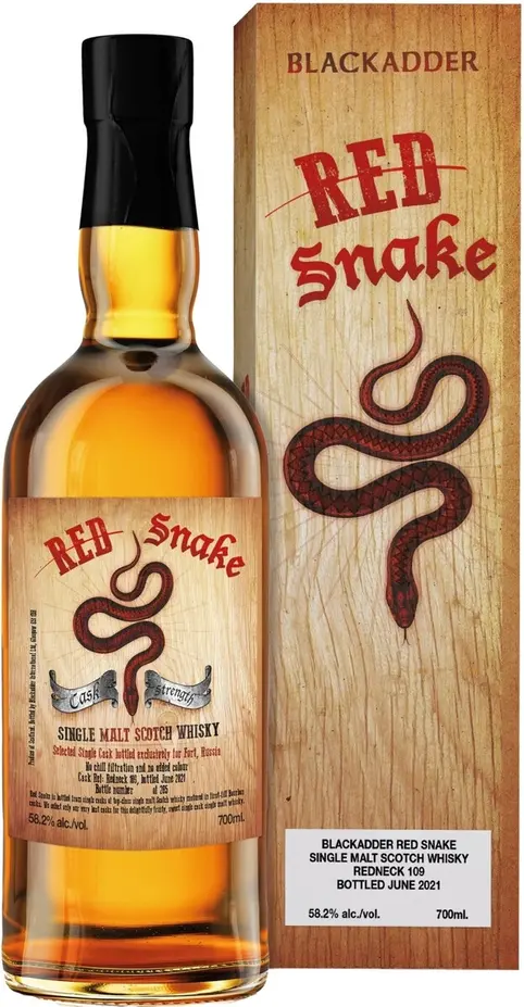 Виски Blackadder, \"Red Snake\" Redneck 109, gift box,  0.7 л: Фото 1