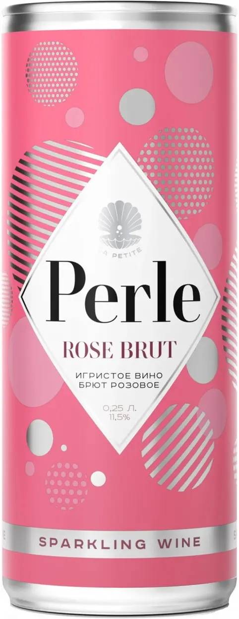 Игристое вино "La Petite Perle" Rose Brut, in can,  250 мл: Фото 1