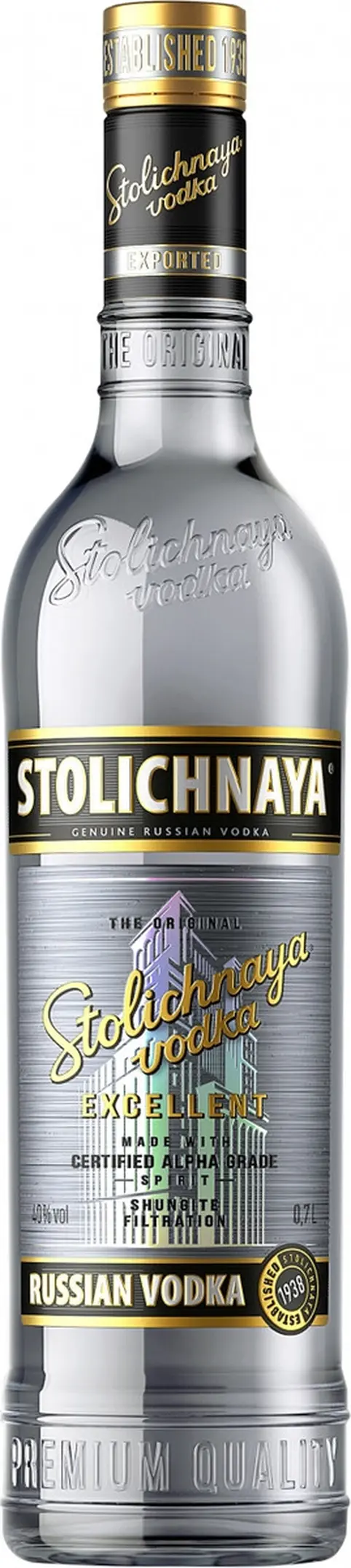 Водка \"Столичная\" Экселент,  0.7 л: Фото 1