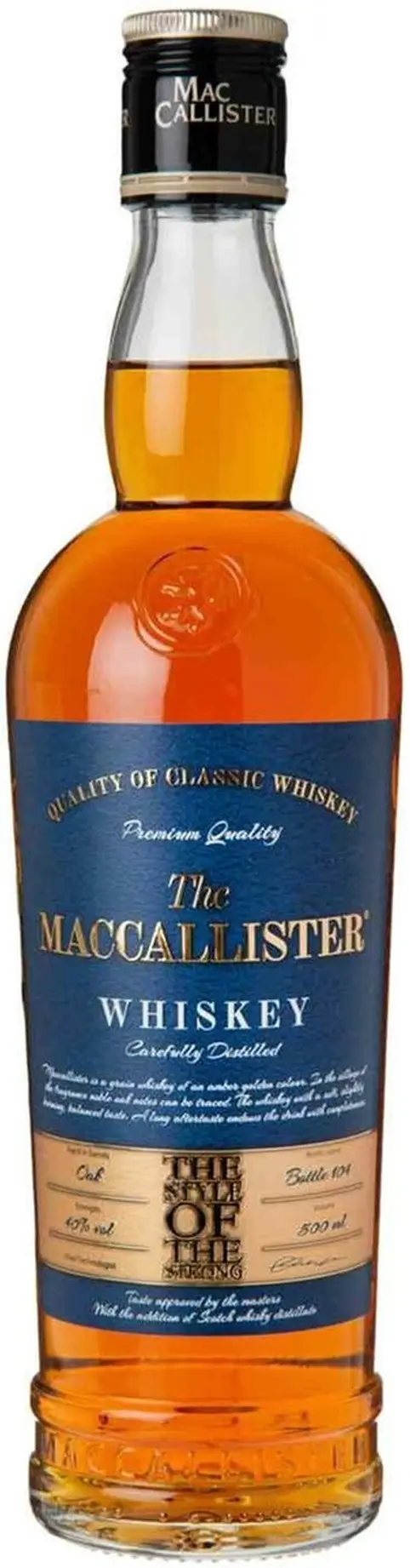 Виски "Mac Callister" Original Blend,  0.5 л: Фото 1