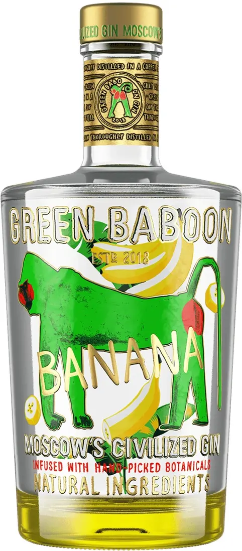 Джин "Green Baboon" Banana,  0.5 л: Фото 1