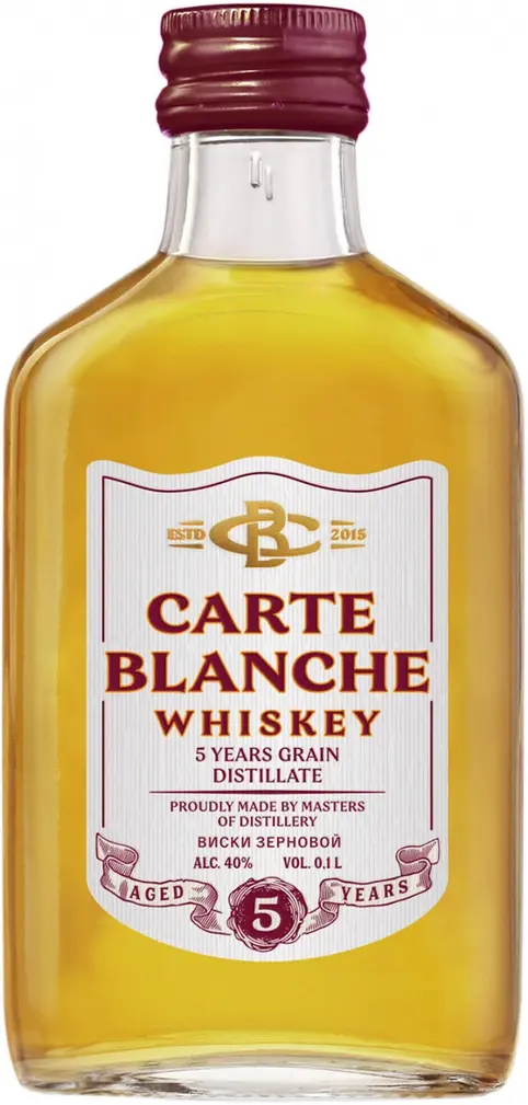 Виски "Carte Blanche" Grain,  100 мл: Фото 1