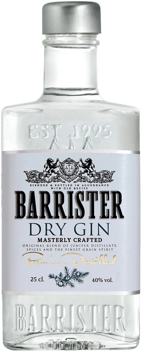 Джин "Barrister" Dry Gin,  250 мл: Фото 1