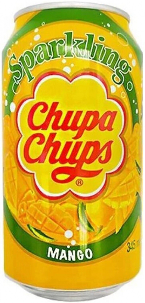 Вода "Chupa Chups" Sparkling Mango, in can,  345 мл: Фото 1