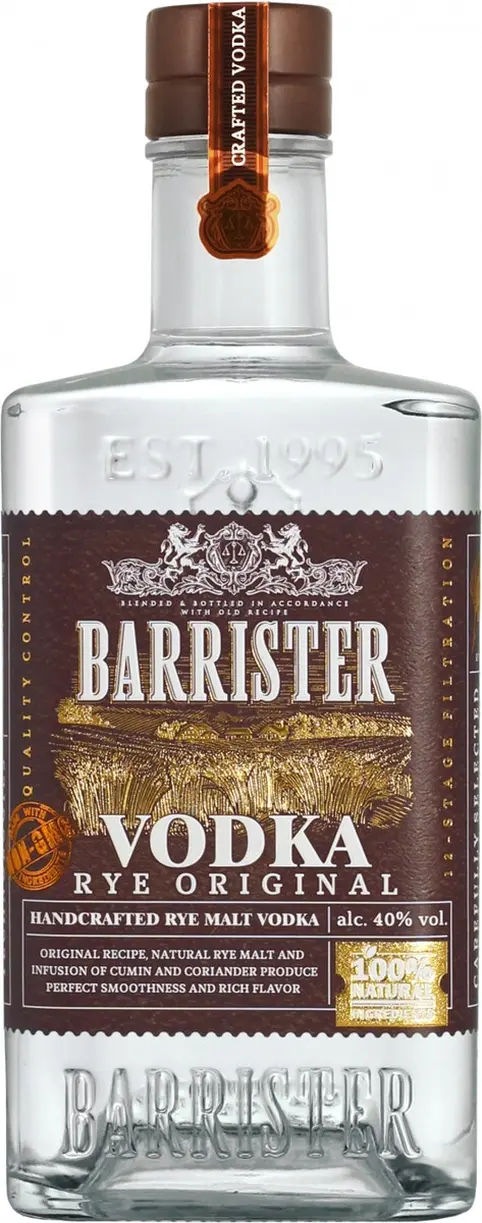 Водка "Barrister" Rye Original,  0.7 л: Фото 1