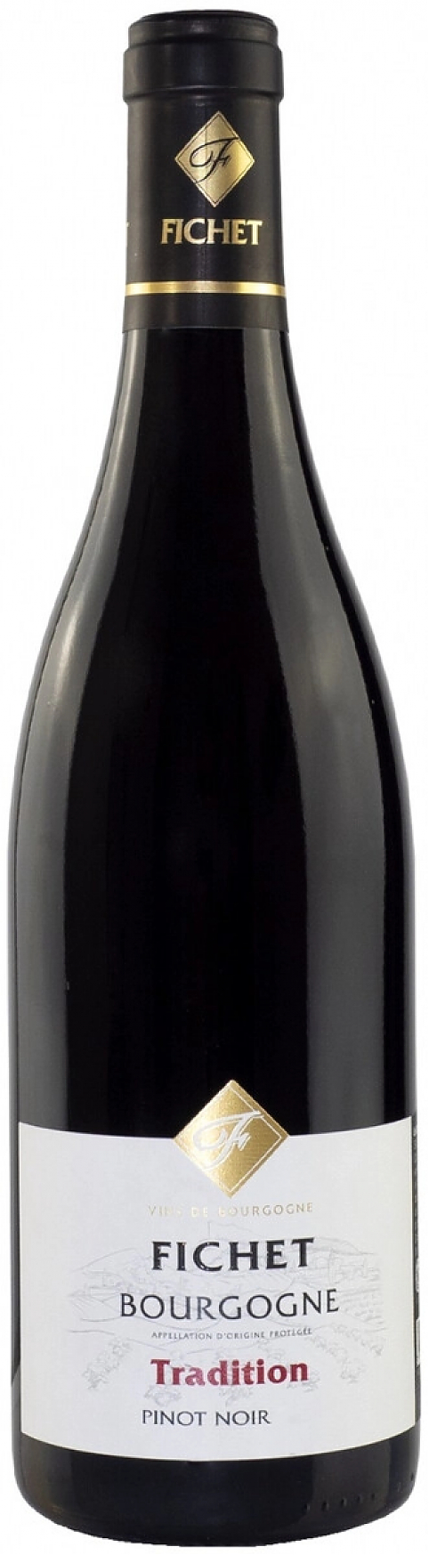 Вино Domaine Fichet, Bourgogne Pinot Noir Tradition AOP, 2021: Фото 1
