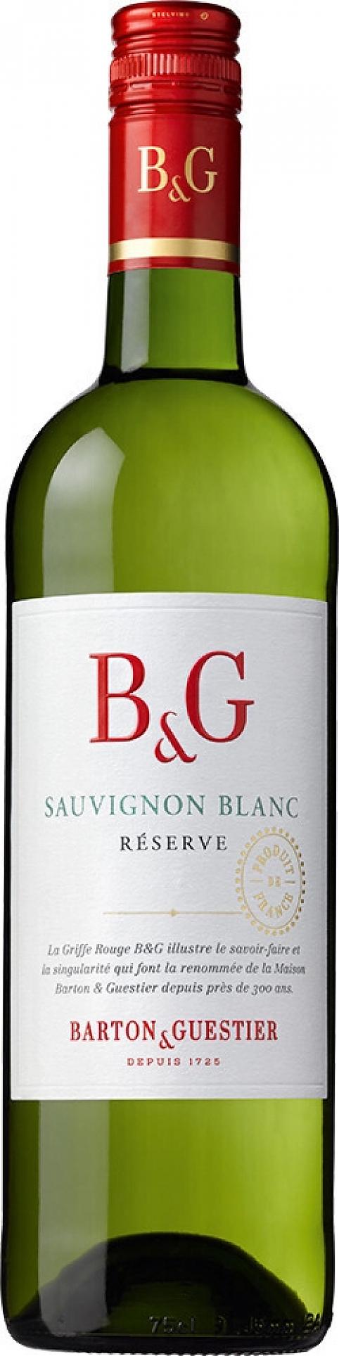 Вино Barton & Guestier, "Reserve" Sauvignon Blanc, Cotes de Gascogne IGP: Фото 1