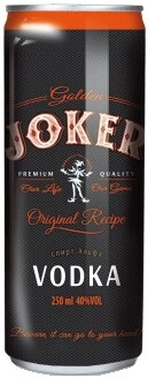 Водка "Golden Joker" Sparkling, in can,  250 мл: Фото 1