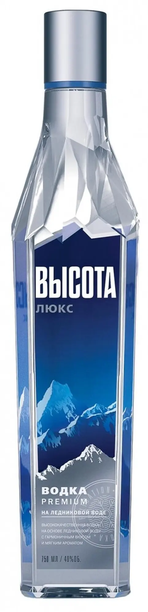 Водка Высота Премиум Люкс (на ледниковой воде),  0.5 л: Фото 1