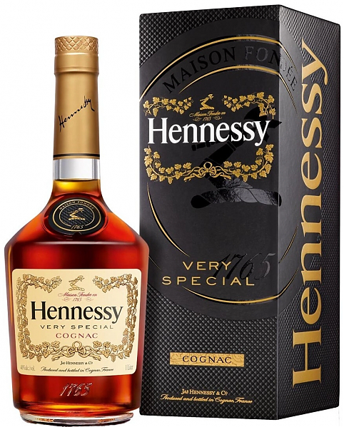 Коньяк "Hennessy" V.S, gift box,  1 л: Фото 1