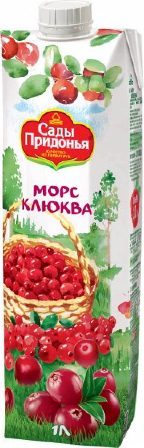 Сок "Сады Придонья" Морс клюквенный,  1 л: Фото 1
