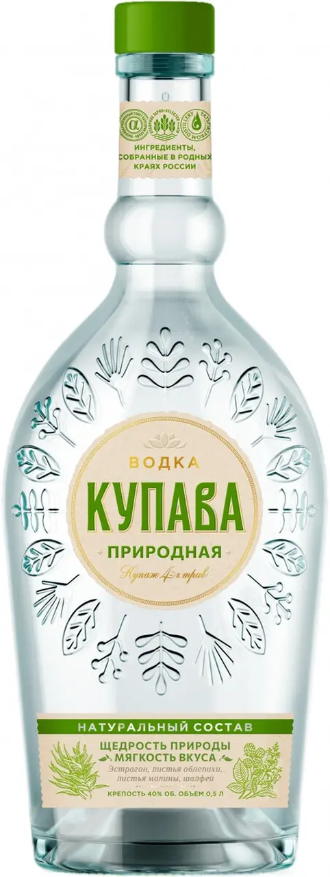 Водка "Купава" Природная,  0.5 л: Фото 1