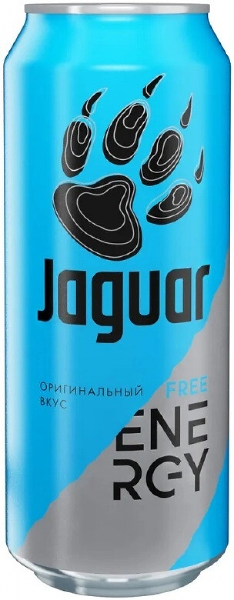 Вода "Jaguar" Free, Energy Drink, in can,  0.45 л: Фото 1