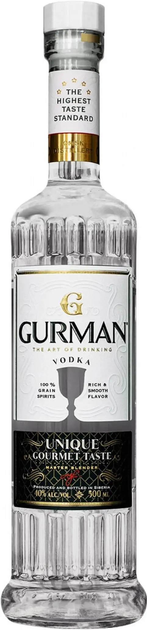 Водка "Gurman" The Art of Drinking,  0.5 л: Фото 1
