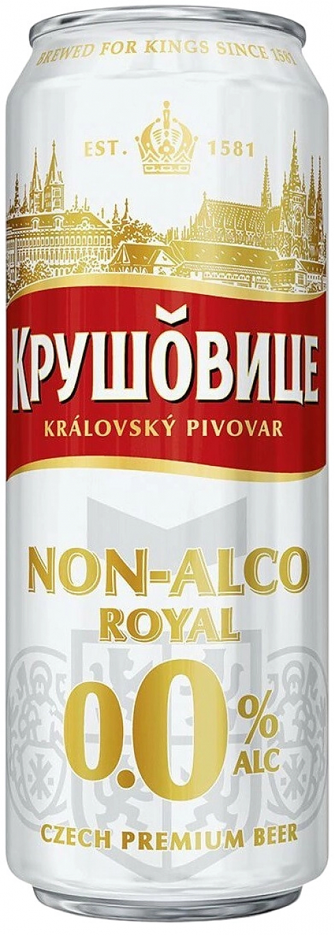 Пиво "Krusovice" Nealko, in can,  430 мл: Фото 1