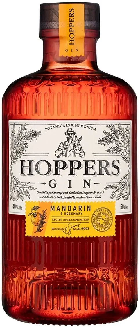 Джин "Hoppers" Mandarin & Rosemary,  0.5 л: Фото 1