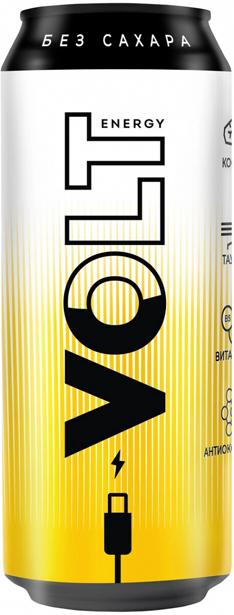 Энергетический напиток "Volt Energy" Zero Sugar, Energy Drink, in can,  0.45 л: Фото 1