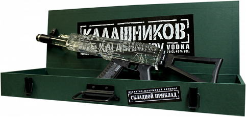 Водка "Калашников" АК Стандарт, в зеленом деревянном ящике,  0.7 л: Фото 1
