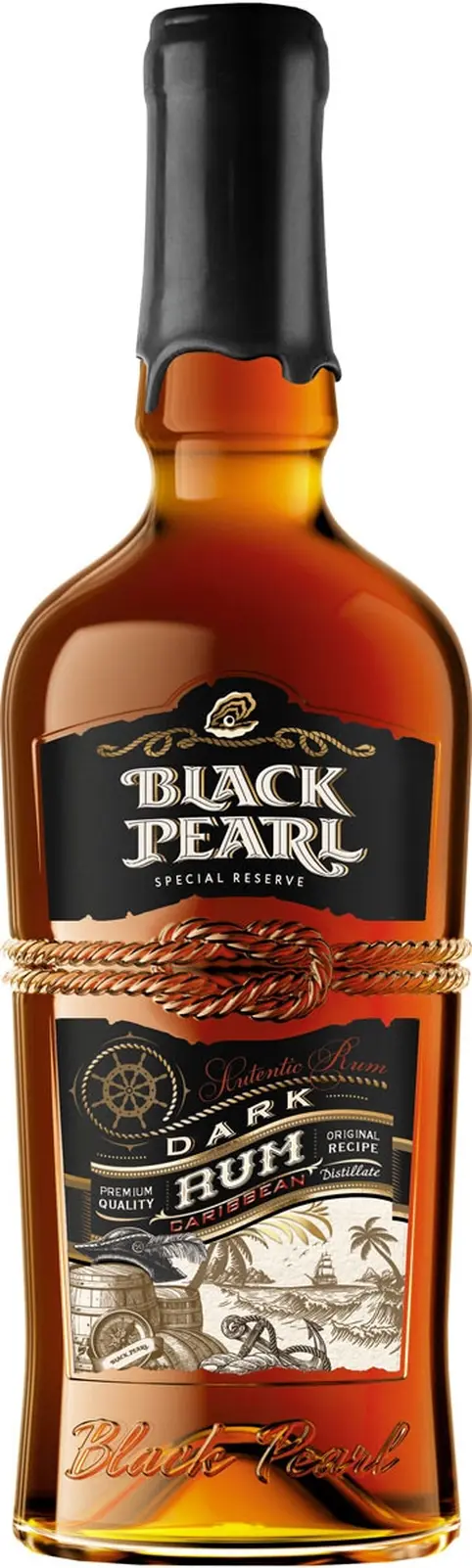 Ром "Black Pearl" Dark,  0.7 л: Фото 1