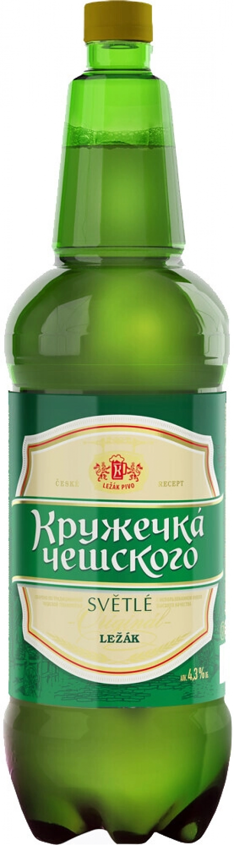 Пиво "Кружечка чешского", в пластиковой бутылке,  1.25 л: Фото 1