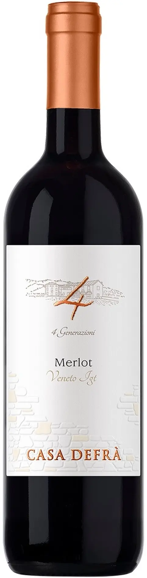 Вино Casa Defra, Merlot, Trevenezie IGT: Фото 1