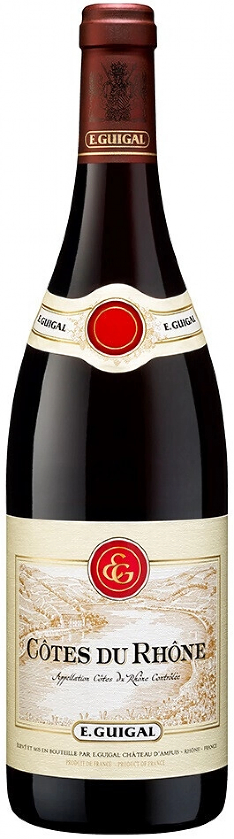 Вино E. Guigal, Cotes du Rhone AOC Rouge, 2022: Фото 1