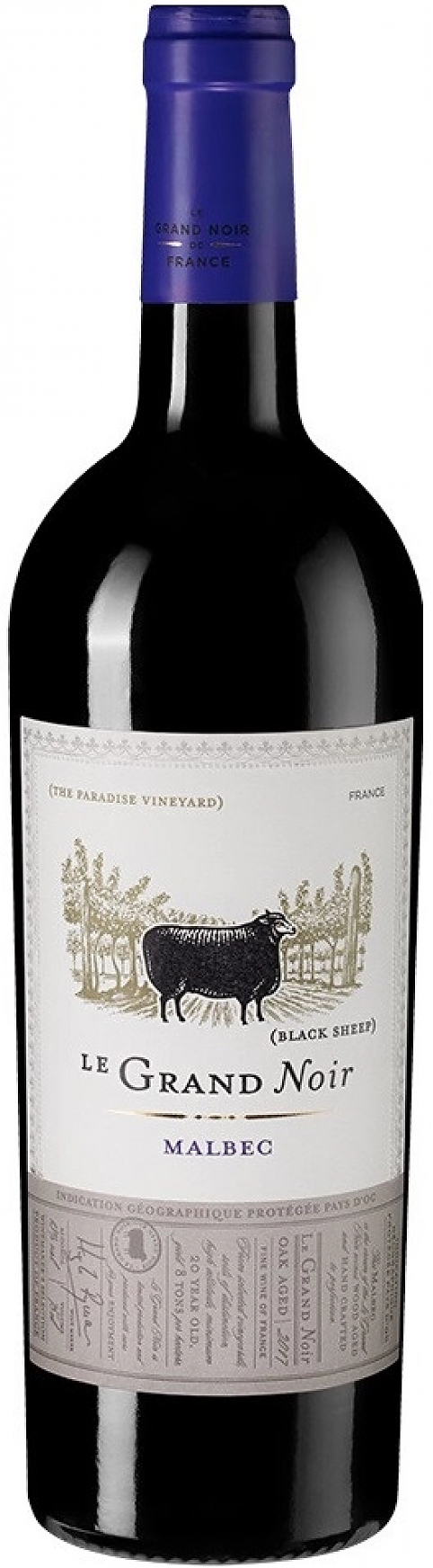 Вино "Le Grand Noir" Malbec, Pays d'Oc IGP: Фото 1